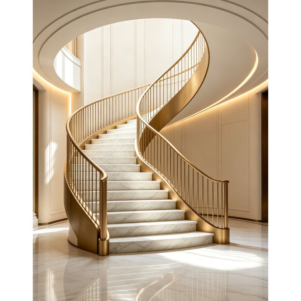 Atrium Curved Staircase