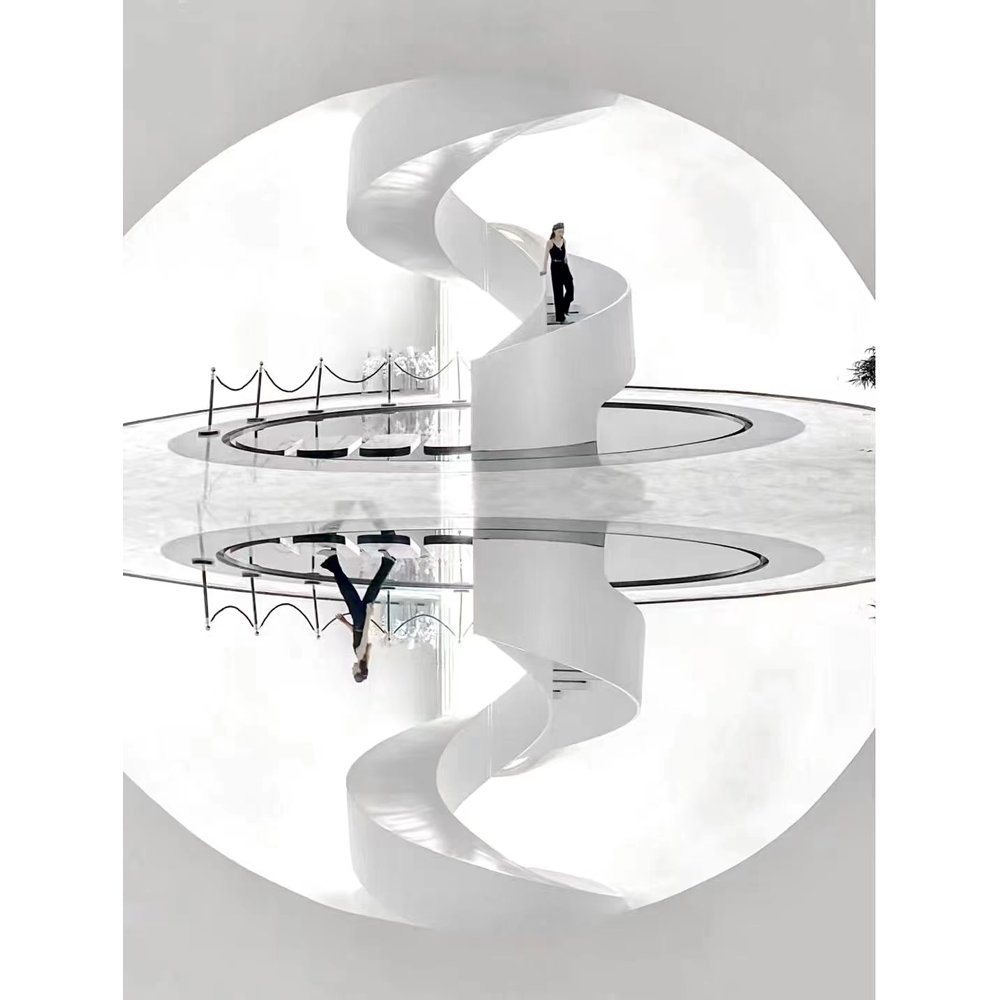 White Box Spiral Staircase